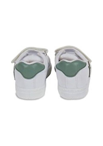 Mint Yeşili Yıldızlı Cırt Cırtlı Spor Ayakkabı Erkek ve Kız Çocuklar İçin