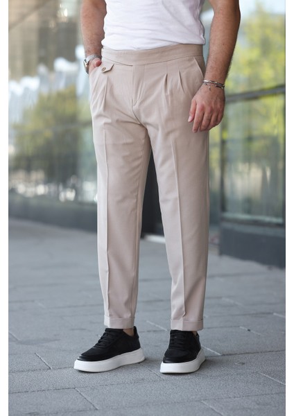 Kuşaklı Pileli Kemer Detaylı Old Money Kumaş Pantolon fiyatları