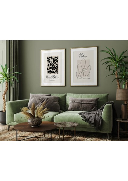 2'li Set Matisse Baskısı Poster, Bohem Duvar Dekoru, Modern Duvar Dekoru fiyatları