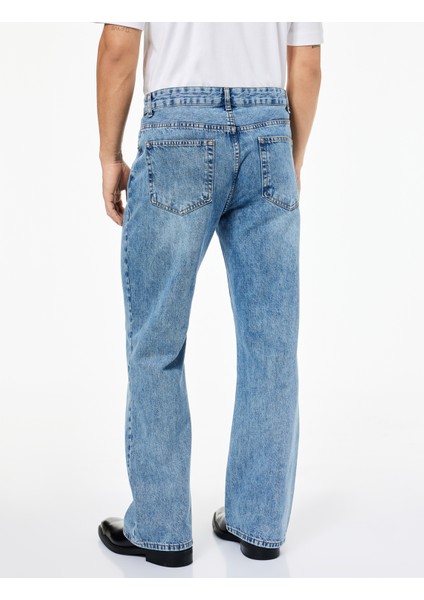 Pamuklu Cepli Ispanyol Paça Jean Pantolon fırsatları