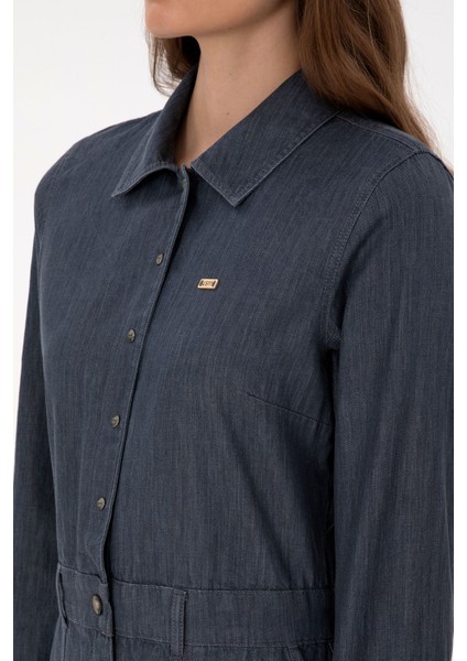 Kadın Siyah Elbise (Dokuma) 50316627-VR046