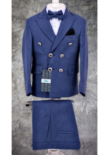 Kruvaze Italyan Kesim Montero Erkek Çocuk Takım Elbise MNK5689 fiyatları