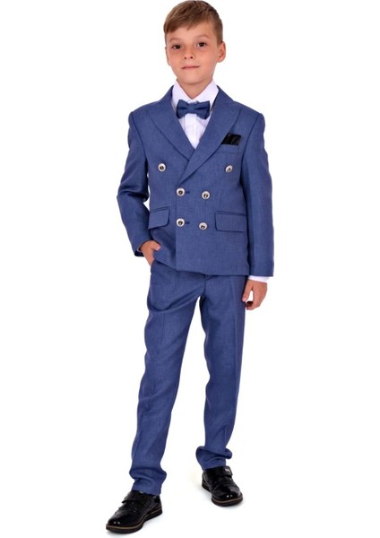 Kruvaze Italyan Kesim Montero Erkek Çocuk Takım Elbise MNK5689 modelleri