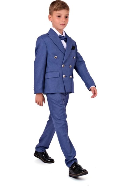Kruvaze Italyan Kesim Montero Erkek Çocuk Takım Elbise MNK5689 indirimleri