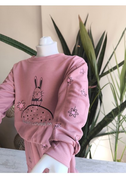 Kız Çocuk Alt Üst Takım Uzun Kollu Eşofman Rahat Şık Modern Tasarım fırsatları