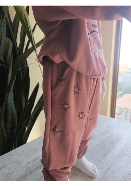 Kız Çocuk Alt Üst Takım Uzun Kollu Eşofman Rahat Şık Modern Tasarım