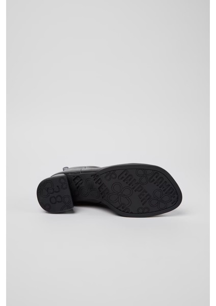 Kadın Kora Deri Bot - Siyah indirimleri