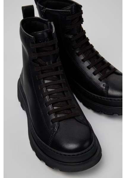 Kadın Brutus Deri Bot - Siyah fırsatları