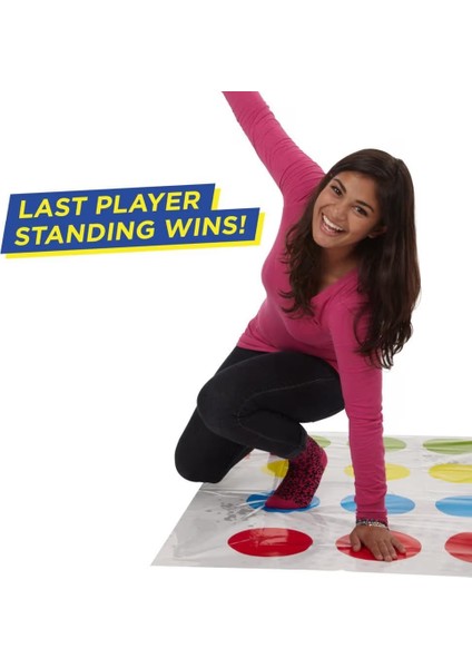 Twister - Klasik Renkli Zemin Denge ve Esneklik Oyunu | 6+ Yaş Eğlenceli Aile Oyunu indirimleri