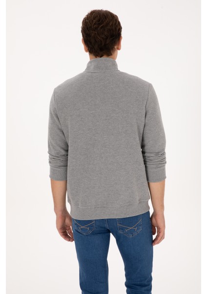 Erkek Gri Melanj Sweatshirt 50313802-VR086 indirimleri