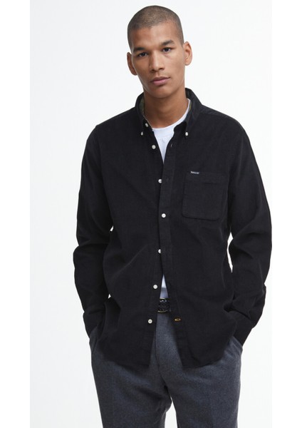 Ramsey Tailored Cord Gömlek BK31 Black