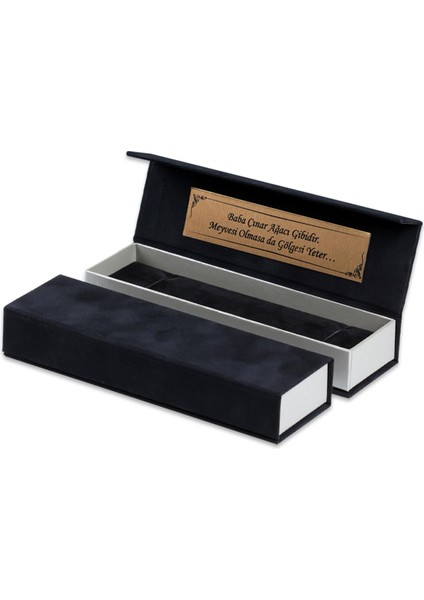 Süet Kaplama Kişiye Özel Tesbih Kutusu