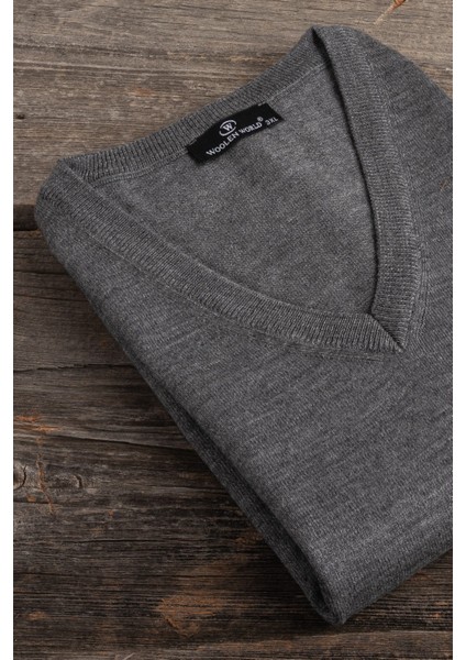 V Yaka Battal (Büyük Boy) Yünlü Triko Kazak fiyatları