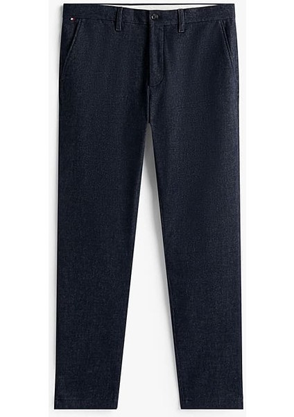 Erkek Bleecker Slim Fit Melanj Chino Pantolon - Lacivert indirimleri