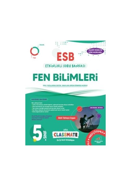Okyanus 5. Sınıf Classmate (ESB) Fen Bilimleri Etkinlikli Soru Ba