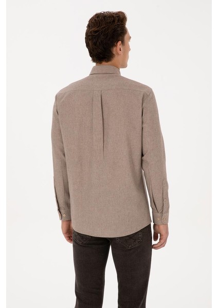 THANY025K U.s Polo Assn. Erkek Uzun Kol Gömlek 2332993 Camel modelleri