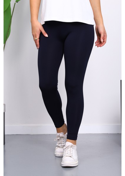 Lacivert Yüksek Bel Şardonlu Dalgıç Tayt fiyatları