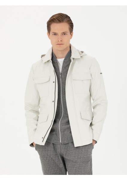 Erkek Taş Çıkartılabilir Kapüşonlu Mont 50273892-VR049