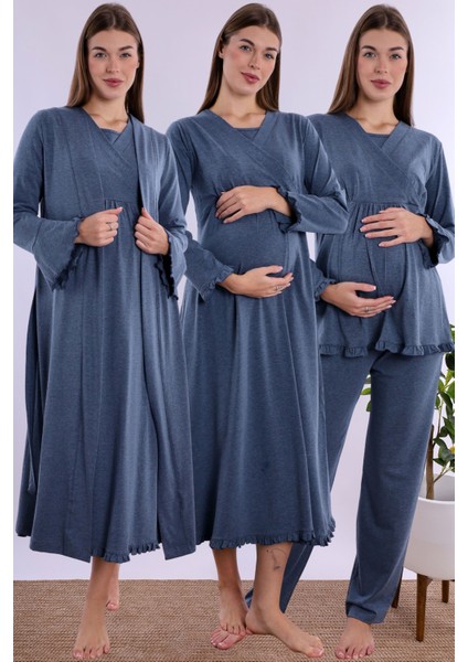 Indigo Hamile Lohusa Set