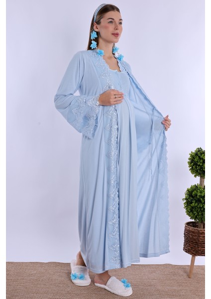 Mavi Hamile Lohusa Set