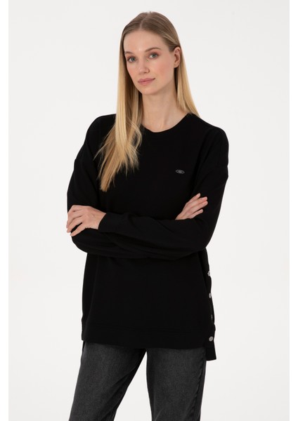 Kadın Siyah Sweatshirt 50314194-VR046