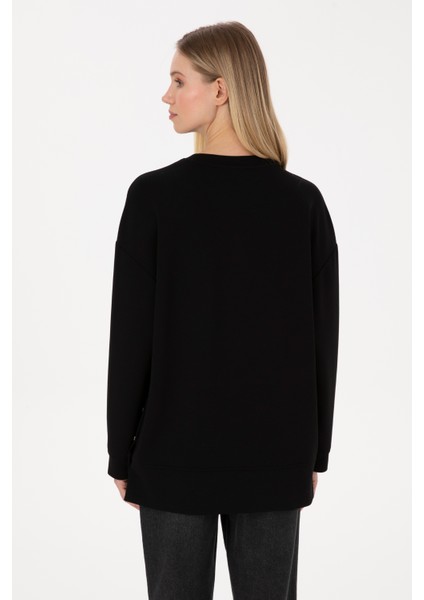 Kadın Siyah Sweatshirt 50314194-VR046 indirimleri