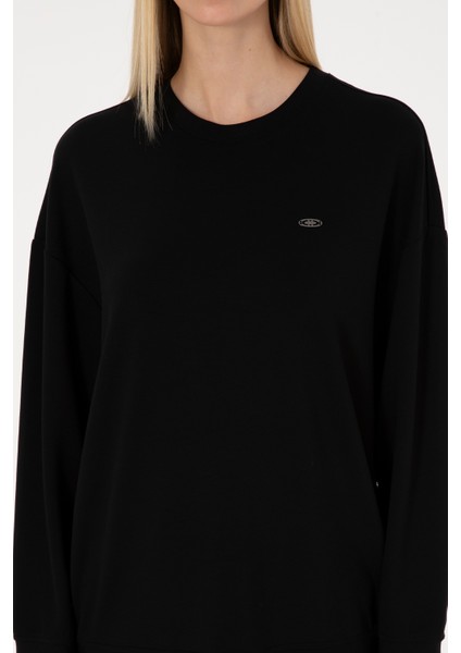 Kadın Siyah Sweatshirt 50314194-VR046
