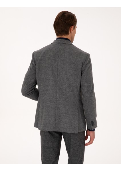 Erkek Füme Slim Fit Balıksırtı Ceket 50317640-VR058 indirimleri