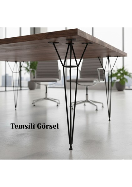 Rüzgar 4 Adet 71 cm Siyah Metal Masa ve Sehpa Ayağı Dayanıklı Mobilya Destek Yükseltici Ayak Modern fiyatları