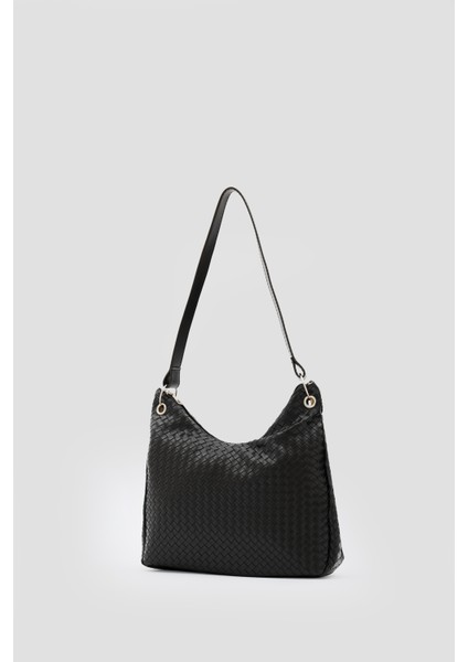 Valerie Örgülü Omuz Çantası Siyah fırsatları