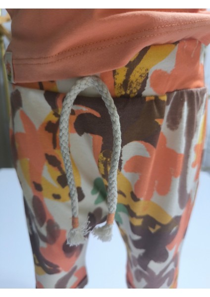 Çocuk Unisex Kız Erkek Şortlu (Kapri) Takım Kreş %100 Pamuk Rahat Tarz Tasarım Premium fırsatları