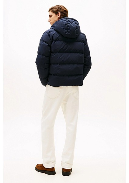 Erkek Regular Fit Kapüşonlu Dolgulu Şişme Mont - Lacivert modelleri