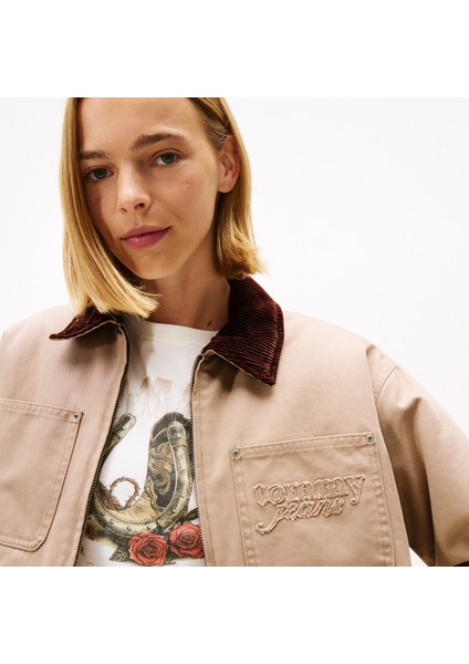 Padded Cropped Puffer Kadın Kahverengi Ceket.guq modelleri