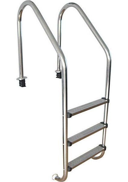 Atlaspool Standart Seri 4 Basamaklı Aısı 304 krom Havuz Merdiveni