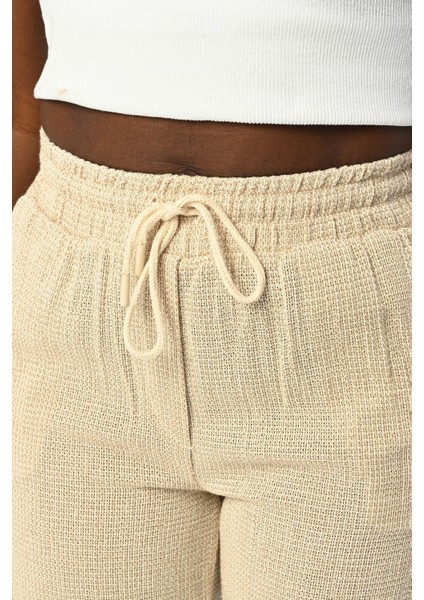 Kadın Beli Lastikli Rahat Kalıp %100 Pamuk Pantolon fiyatları