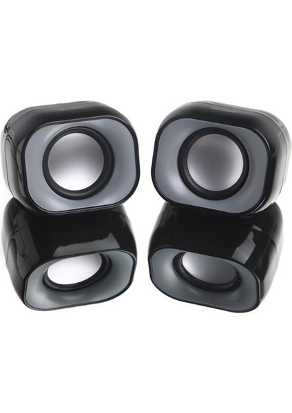 SP2111 1+1 6W Rms Stereo Mini Taşınabilir Multimedya Siyah Hoparlör