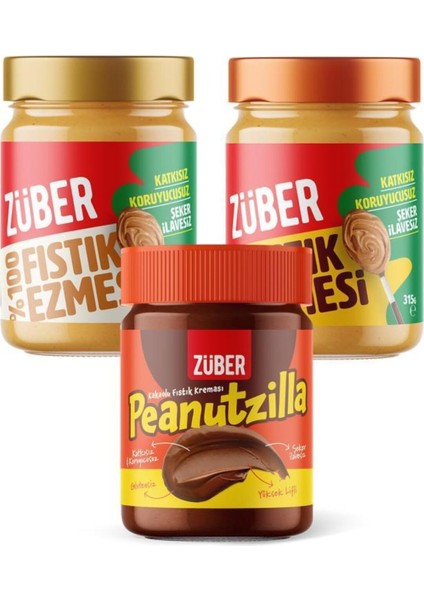 Peanutzilla X1+ Original Fıstık Ezmesi X1 + %100 Fıstık Ezmesi X1