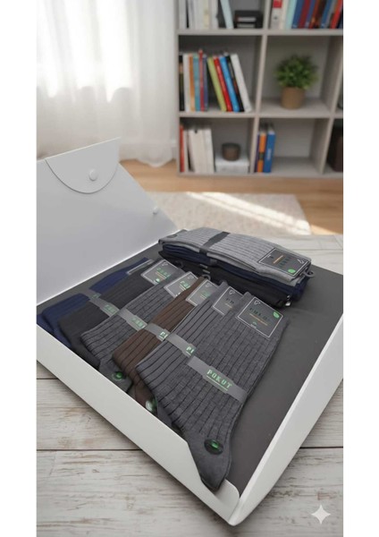 Erkek Bambu Çorap Mevsimlik, Dikişsiz, Terletmez 12'li Paket, Fashion Pro Collection modelleri