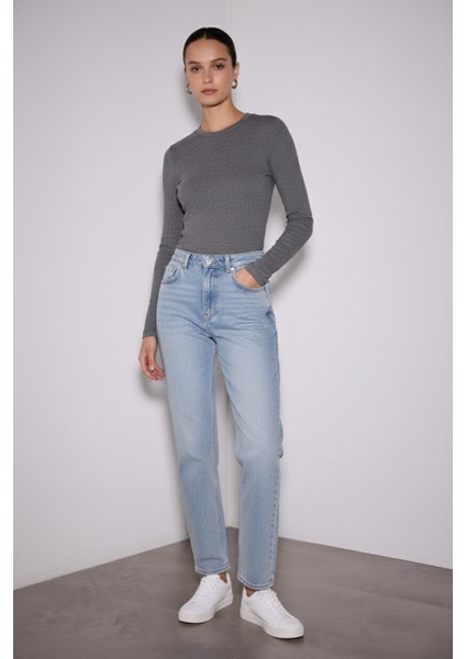 x Ngulincetin Bisiklet Yaka Uzun Kol Üst