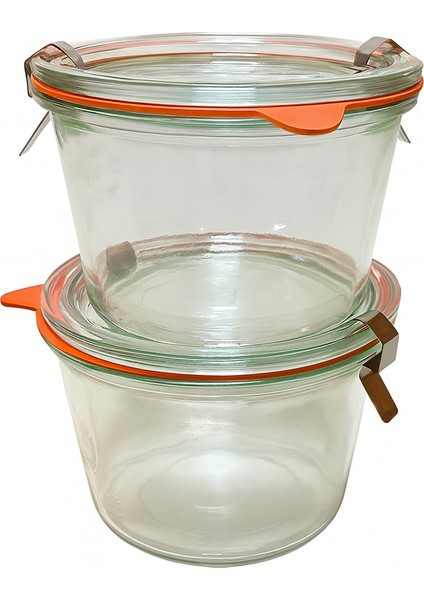 370 ML KLİPS KAPAKLI CAM KAVANOZ- 2 ADET