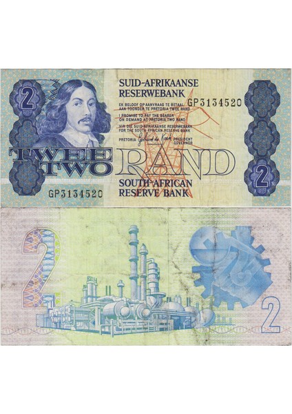 Güney Afrika Cumhuriyeti 2 Rand 1981-90 Çok Temiz. fiyatları