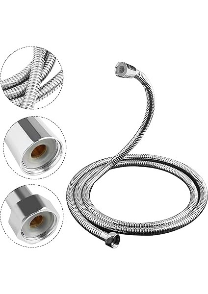 Power Shower Lüks Duş Seti - 3 Farklı Püskürtmeli Full Krom Kaplama El Duşu + 175 cm Ekstra Uzun Banyo Duş Hortumu modelleri