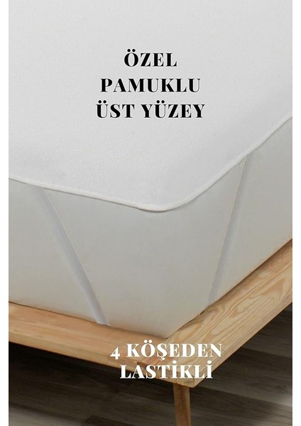 Geçirmez Alez Yatak Koruyucu Pamuklu Köşe Lastikli Tek Kişilik Çift Kişilik (90 x 190 Cm) fiyatları