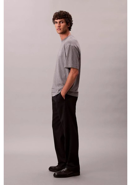 Erkek Regular Fit Amblem Logolu T-Shirt - Gri fırsatları