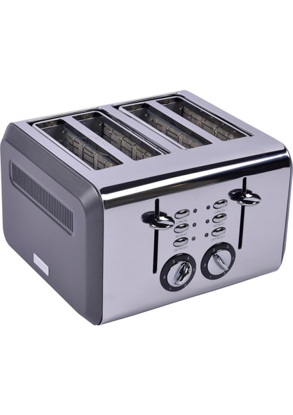 Gem Titan 4 Dilim Ekmek Kızartma Makinesi – 1960 W, Paslanmaz Çelik Gövde |