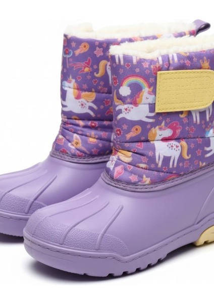 Kız Çocuk Su Geçirmez Içi Kürklü Kar Botu modelleri