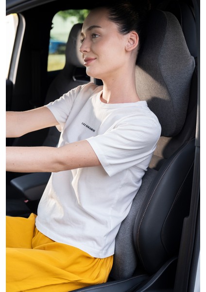 Ortopedik Visco Araba Boyun Yastığı ve Bel Yastığı 2'li Set