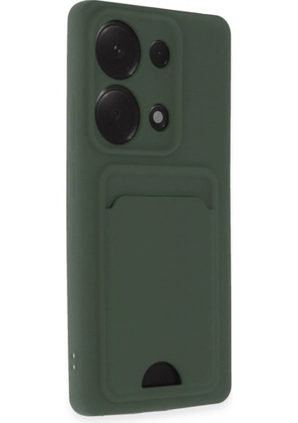 Xiaomi Redmi Note 13 Pro 4g Kılıf Kelvin Kartvizitli Silikon - Koyu YEŞIL-(5796) - N955J583-M769 fiyatları