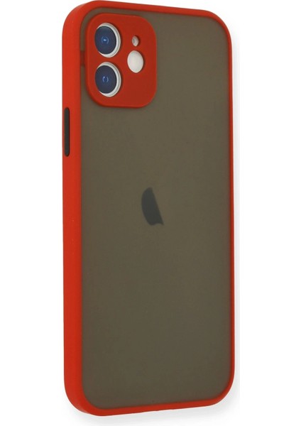 iPhone 12 Mini Kılıf Montreal Silikon Kapak - KIRMIZI-(5796) - N514J797-M95514 fiyatları