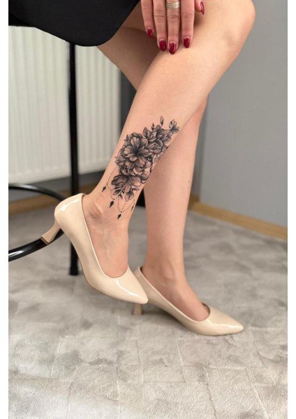 Kadın Sity Bej Rugan 6 cm Ince Topuklu Stiletto fırsatları